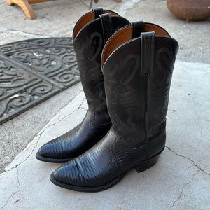 Lucchese exotic lizard cowboy boots